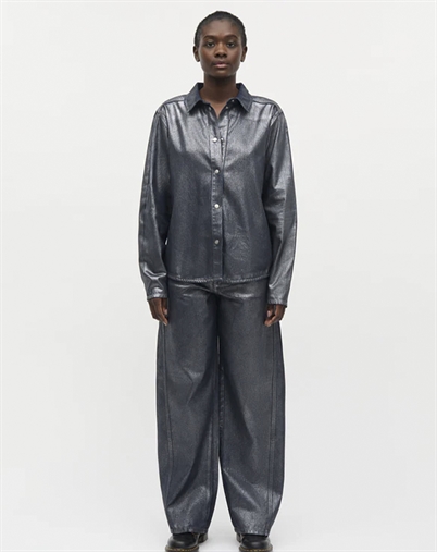  Mads Nørgaard - Metallic Christel Jeans - Gun Metal